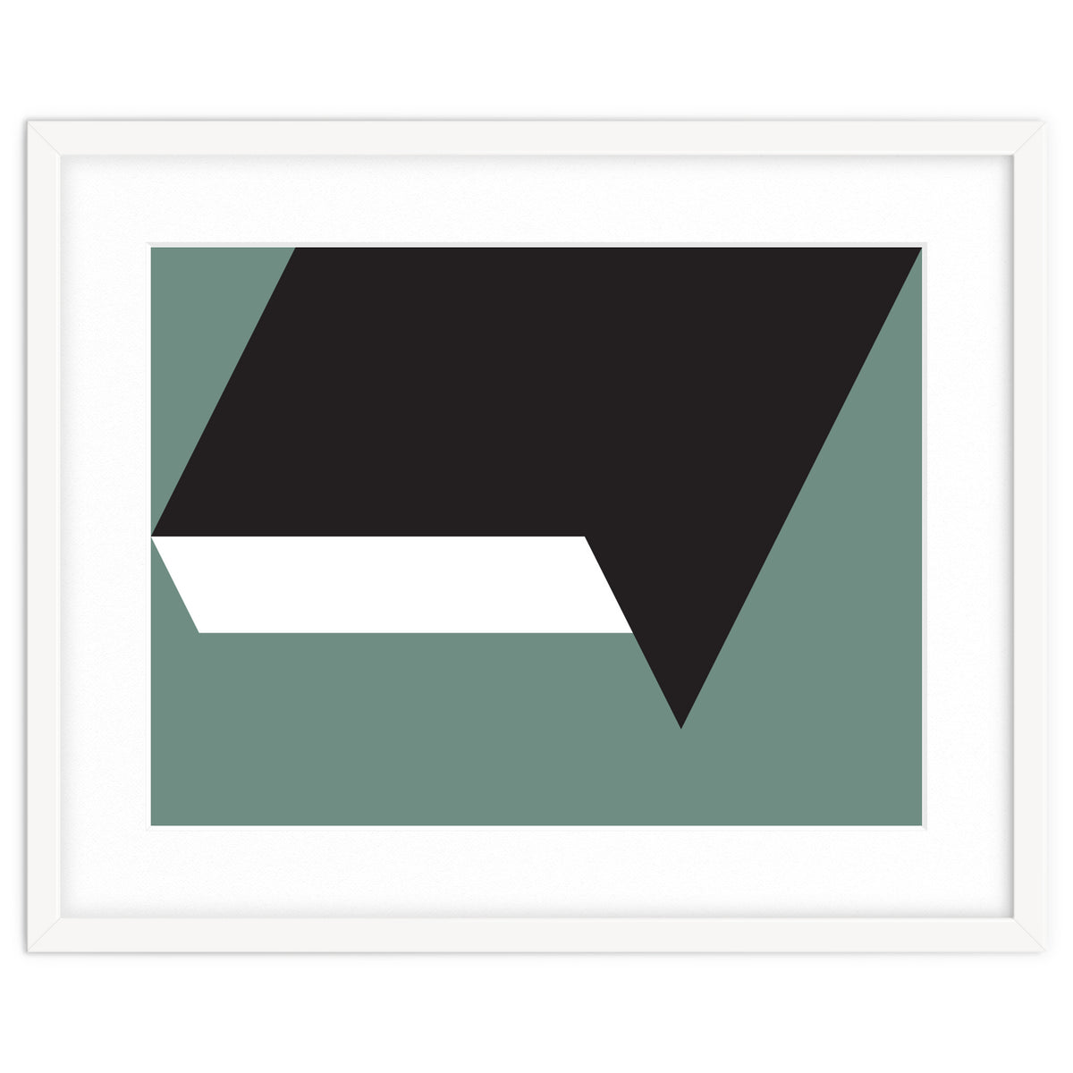 Geometric Shapes No. 85 - black, white & grey