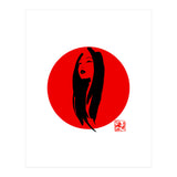Geisha02 in red (Print Only) thumbnail