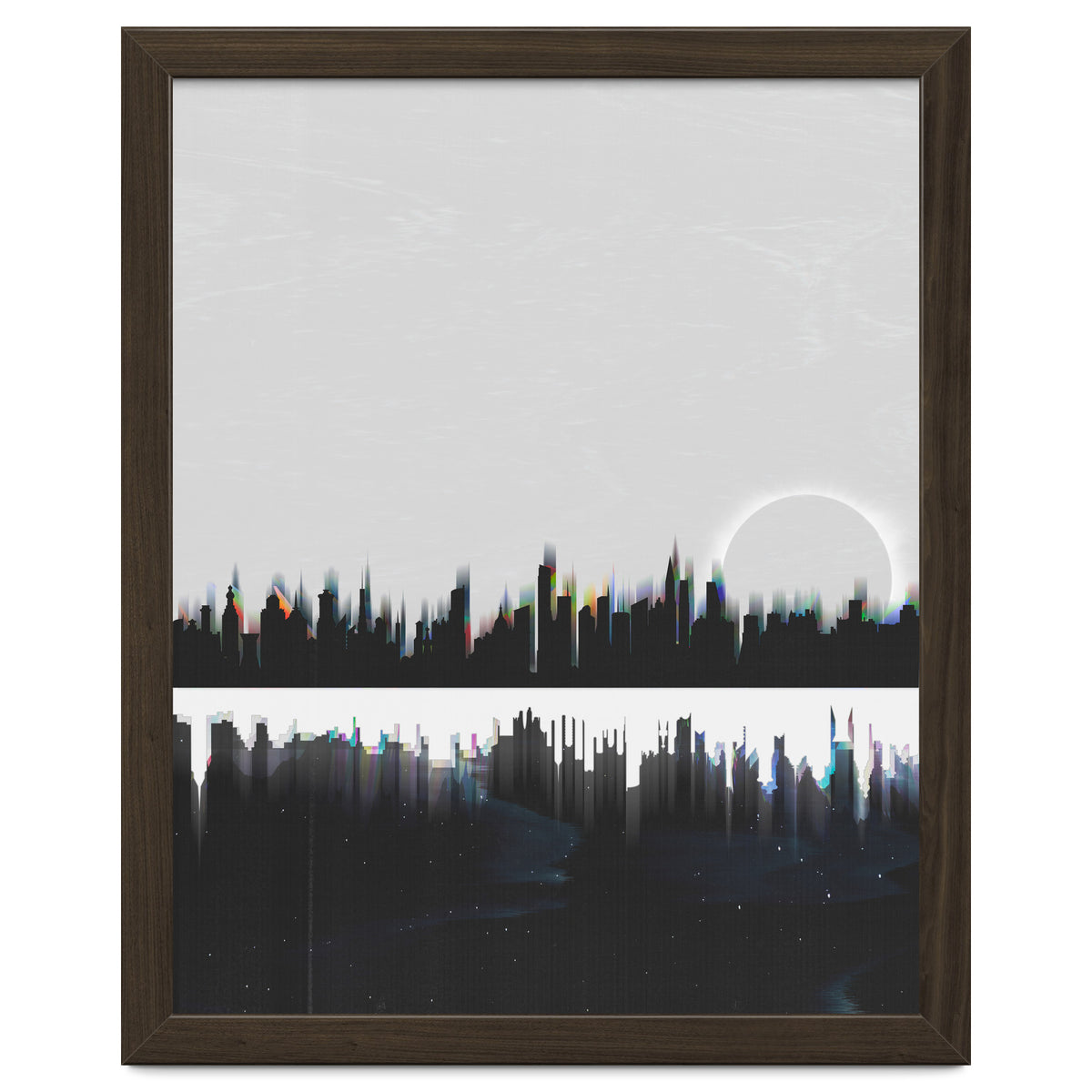 Black and white city