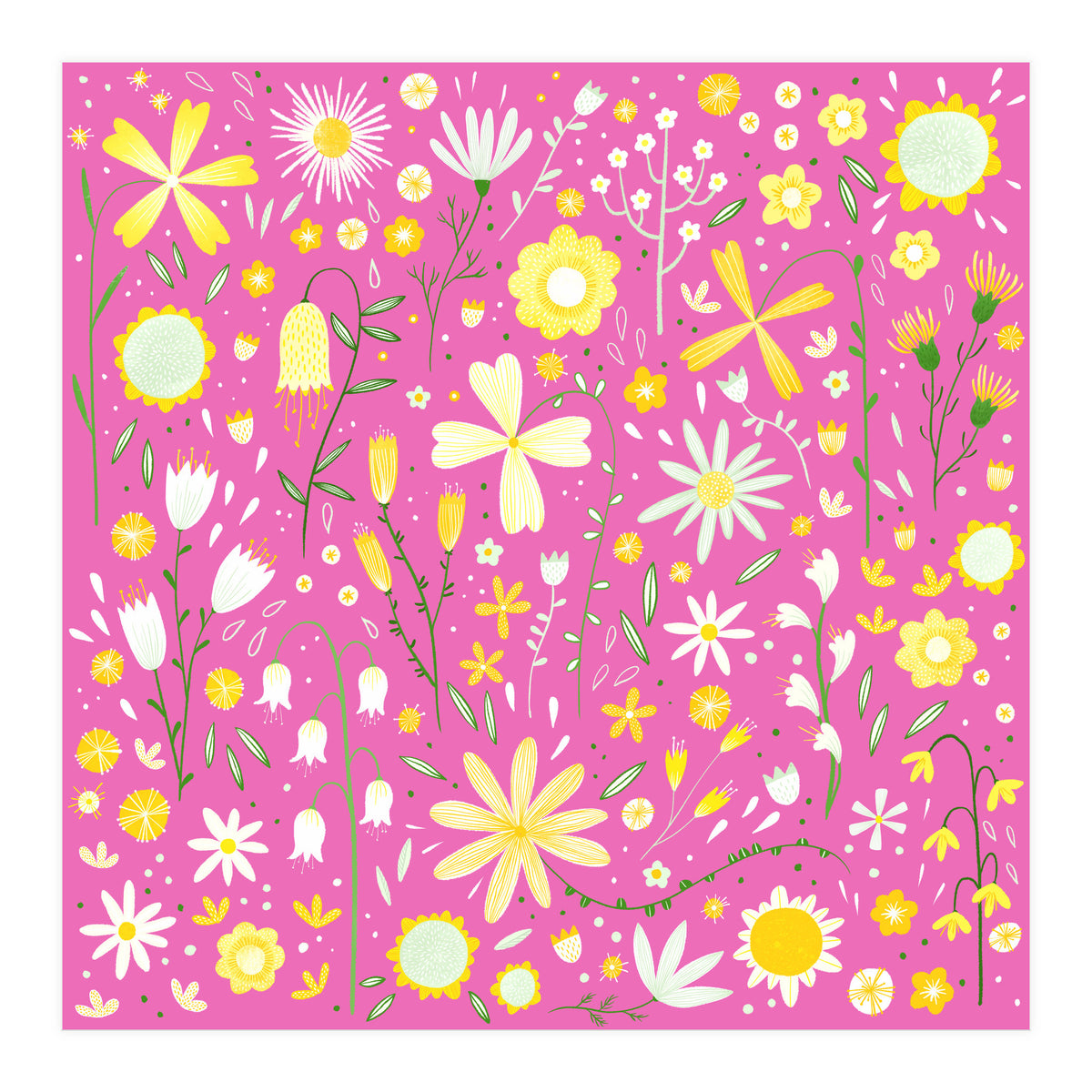 Fresh Flowers Pink (Print Only)