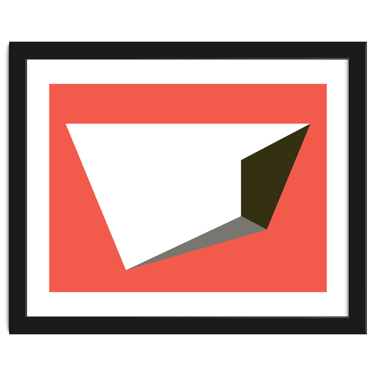 Geometric Shapes No. 81 - pink, grey, black & white