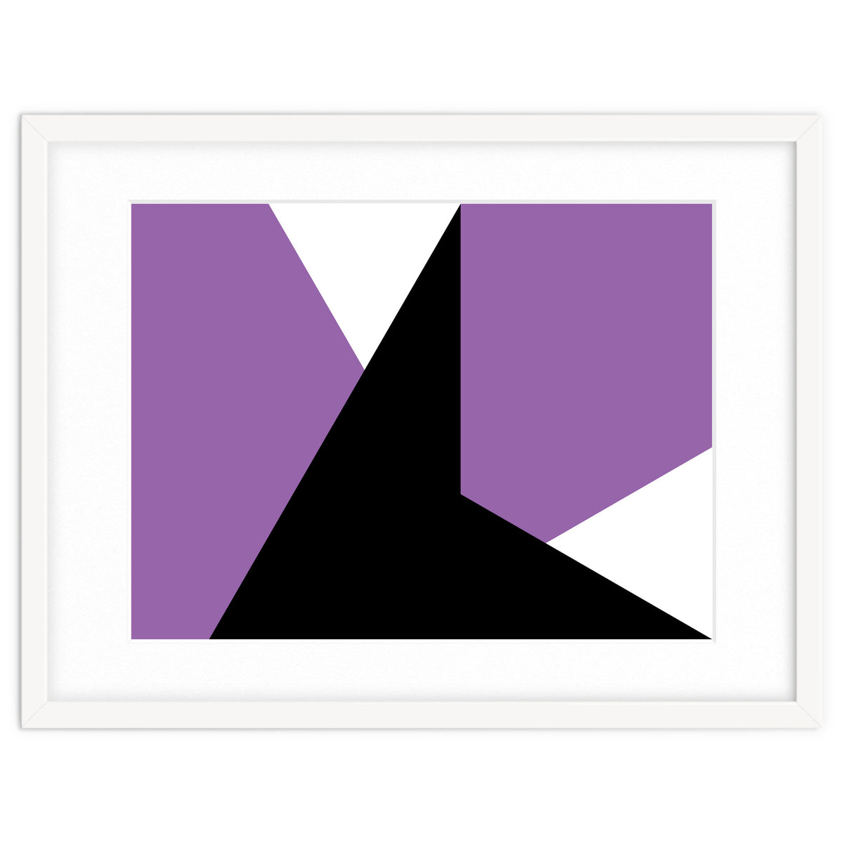 Geometric Shapes No. 64 - purple & black