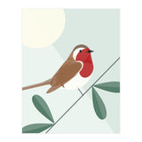 Mid Century Geometric Robin (Print Only) thumbnail