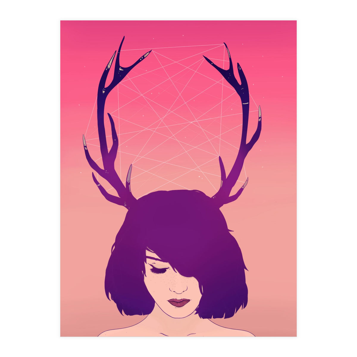 Jackalope Lady (Print Only)