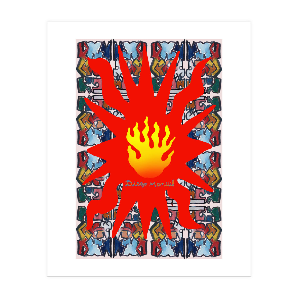 Fuego Y Graffiti 50 (Print Only)