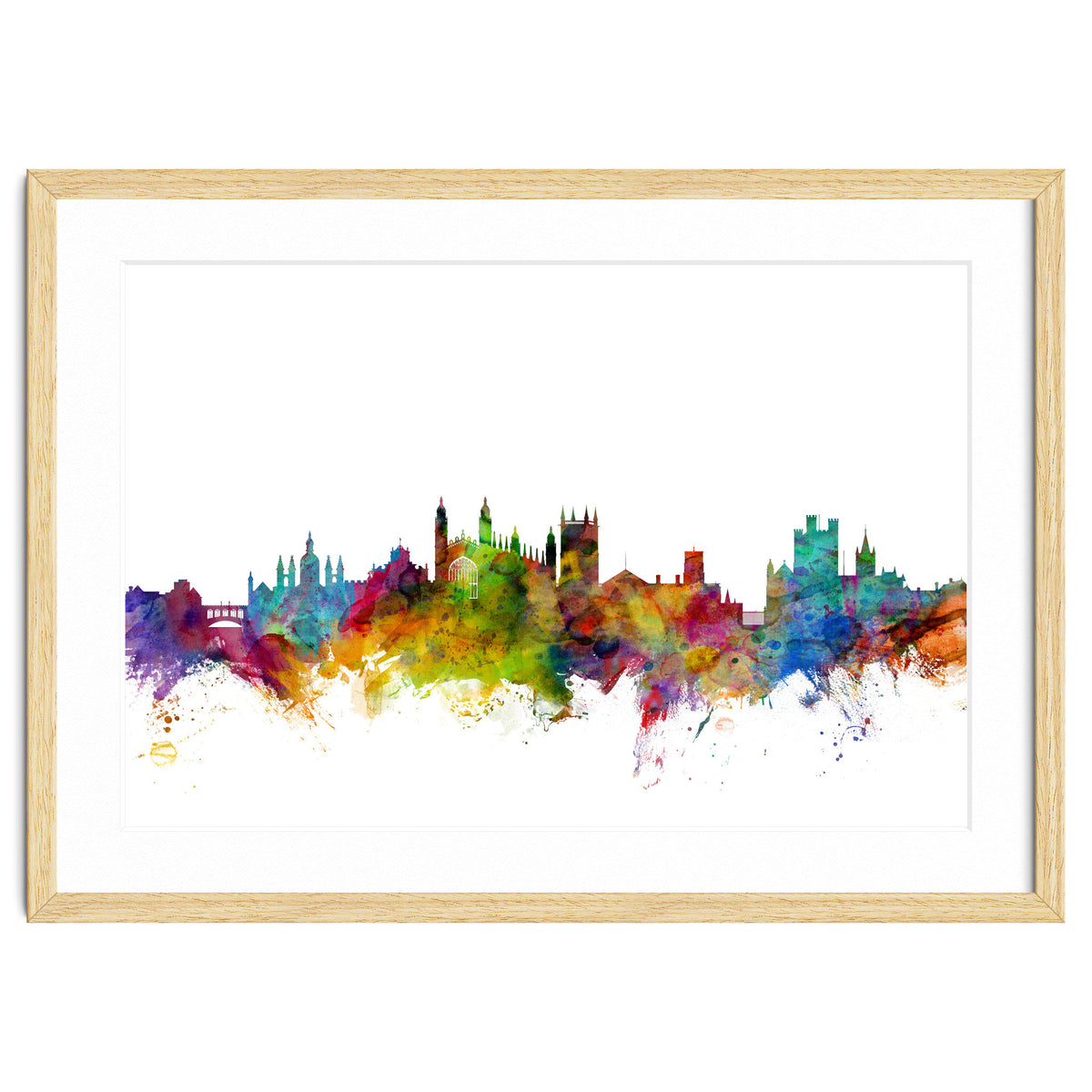 Cambridge England Skyline