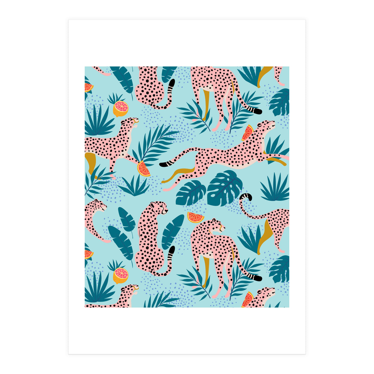 Cheetahs In The Grapefruit Grove (Print Only)