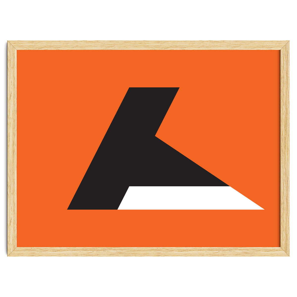 Geometric Shapes No. 79 - orange & black