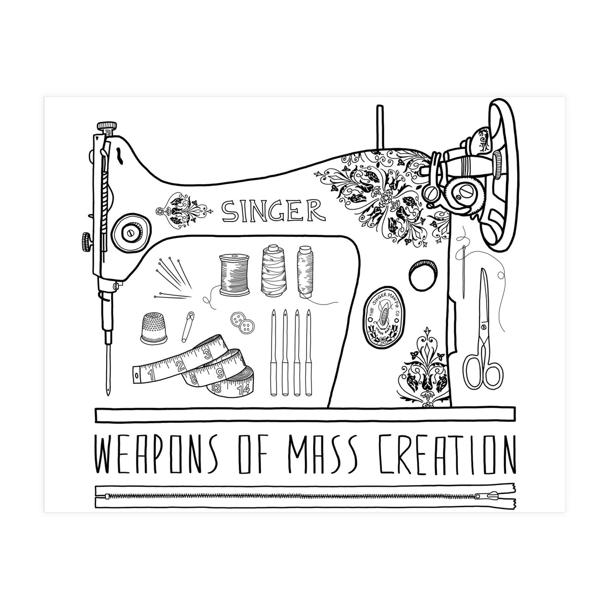Weapons Of Mass Creation - Sewing (Print Only)