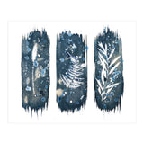 Indigo Blue Botanical Leaves No. 7 (Print Only) thumbnail