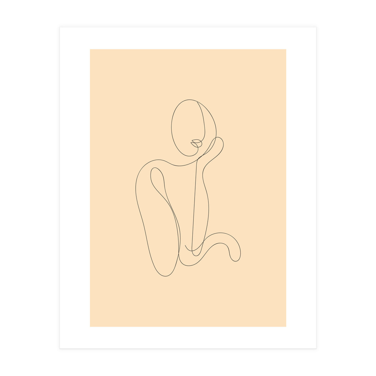 Female Line Art Drawing (Print Only)