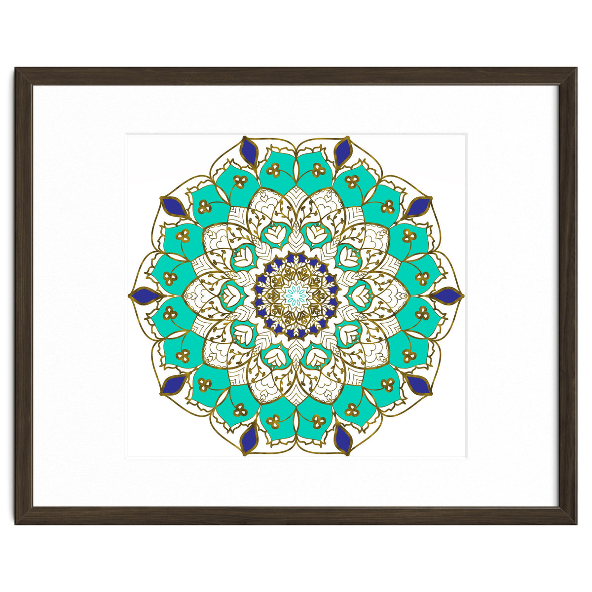 Blue and Gold Mandala