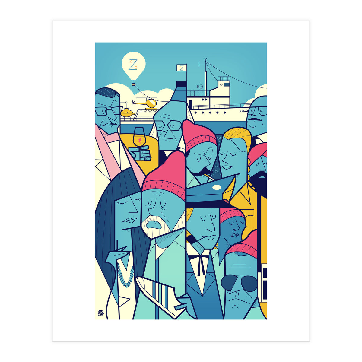 Acquatic Life With Steve Zissou (Print Only)