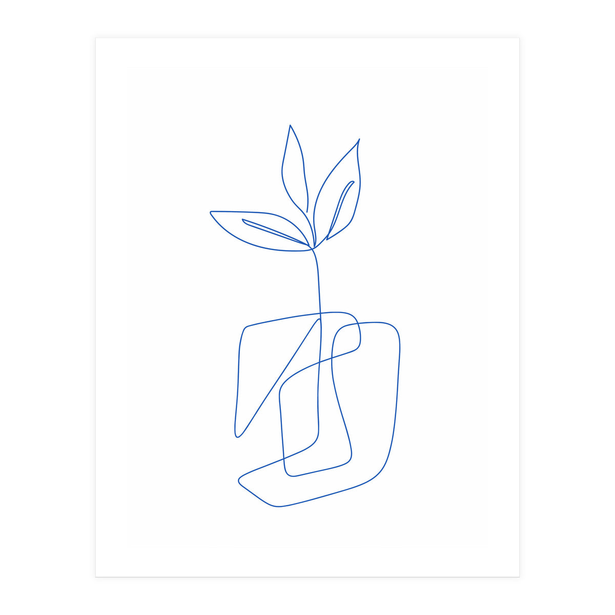 One Line Art Botanical II (Print Only)