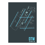 Detroit Airport Layout (Print Only) thumbnail