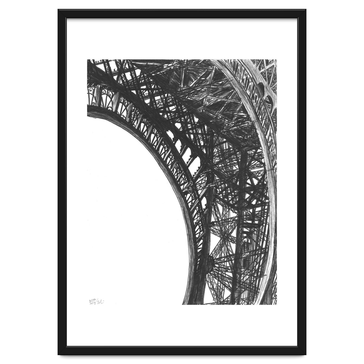 Looking Up The Eiffel