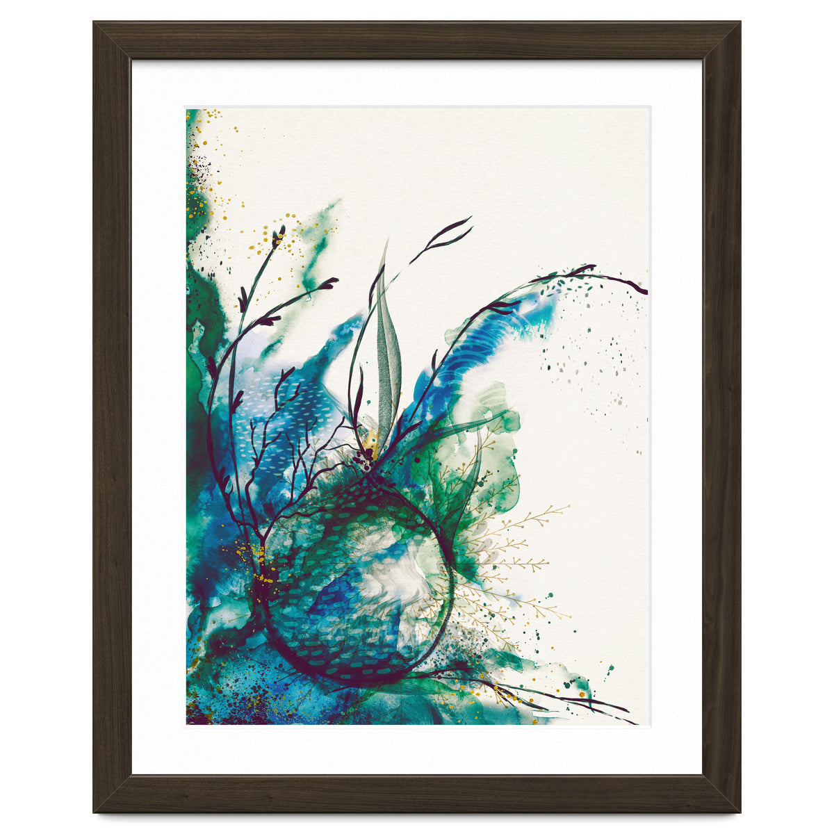 Abstract Sea Watercolour