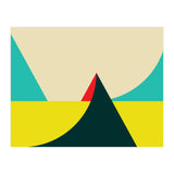 Geometric shapes No. 7 - yellow, turquoise, green & red (Print Only) thumbnail