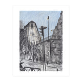 Cold afternoon on Artist Street in Paris (Print Only) thumbnail