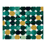 Dots pattern - emerald green and gold (Print Only) thumbnail