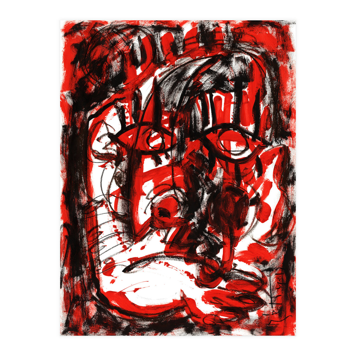 Anger - white background (Print Only)