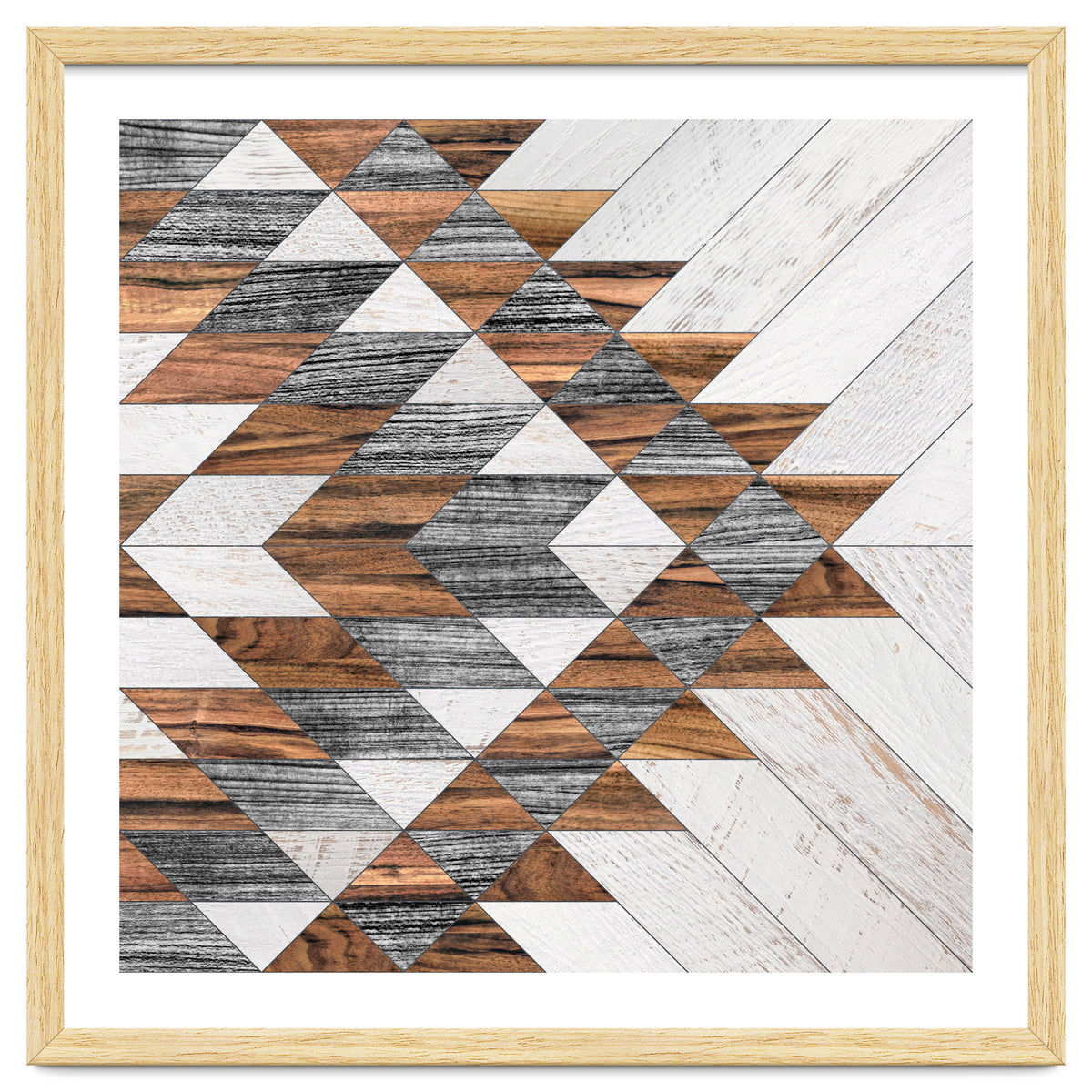 Urban Tribal Pattern No.12 - Aztec - Wood