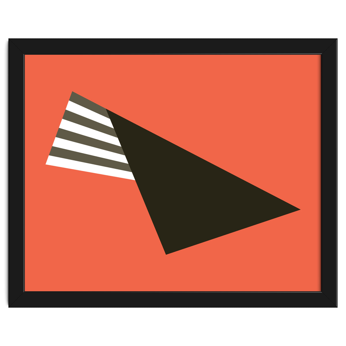 Geometric Shapes No. 75 - pink & stripes