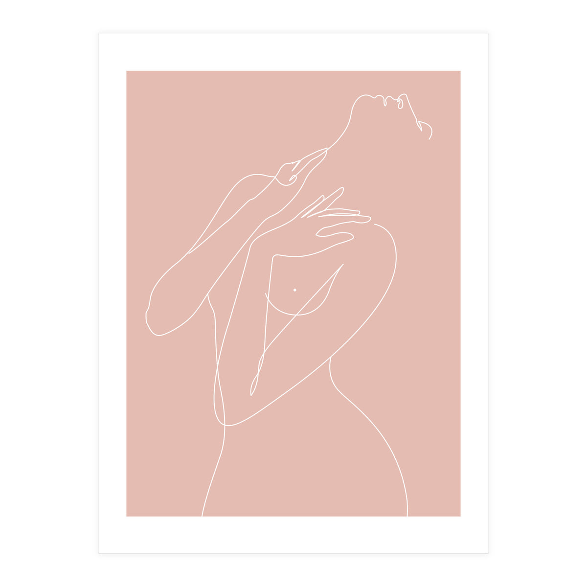 wake woman line-pink (Print Only)