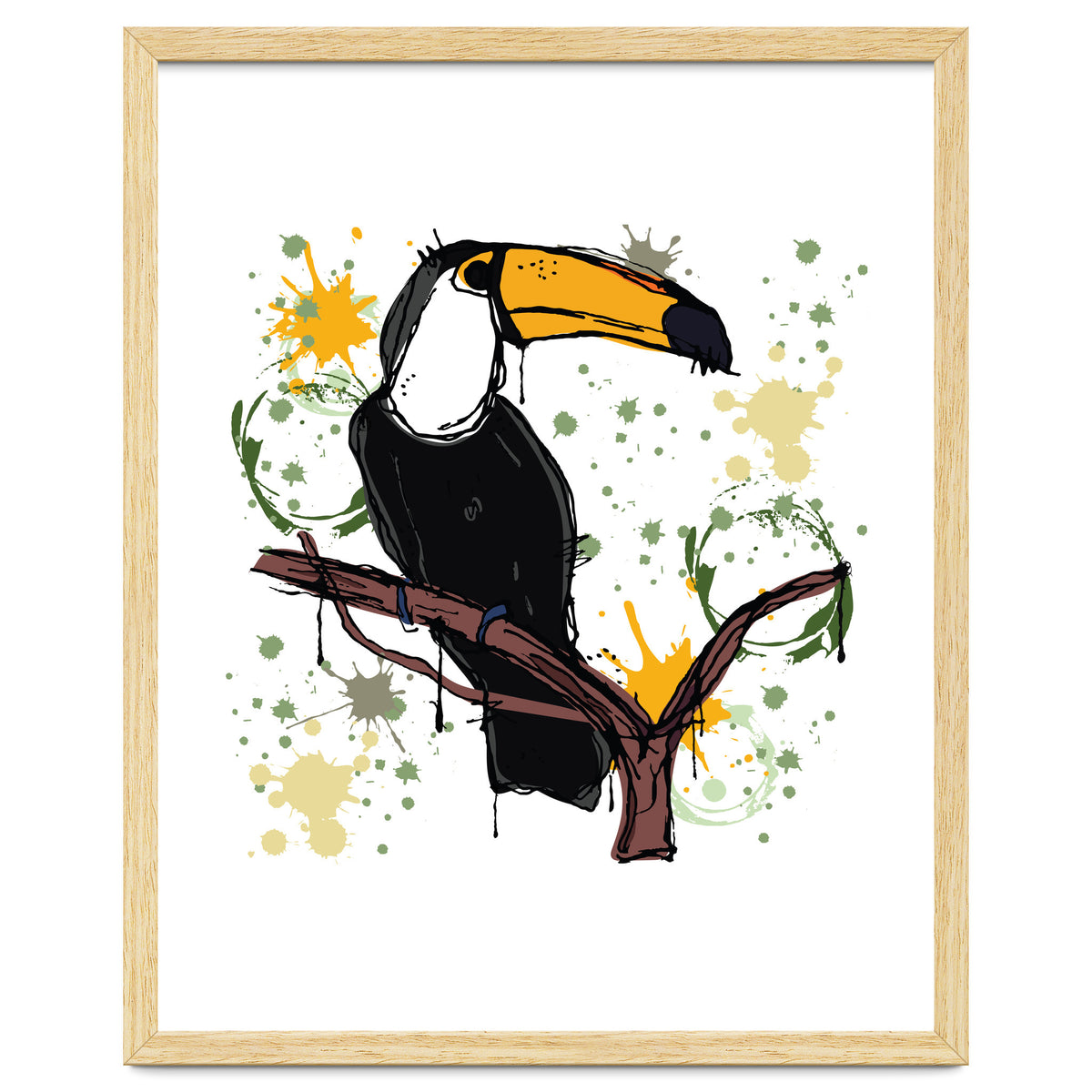 Toucan scribble sketch