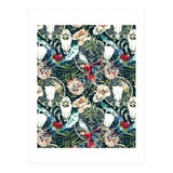 Dark pattern boho skull tropical  (Print Only) thumbnail