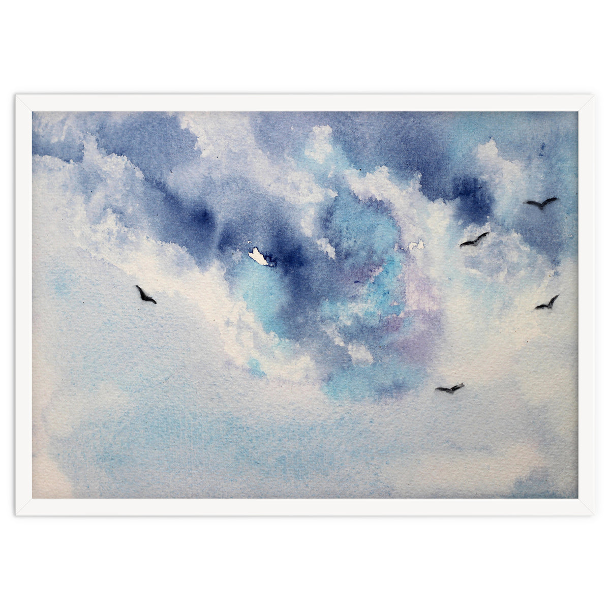 Dramatic sky || watercolor