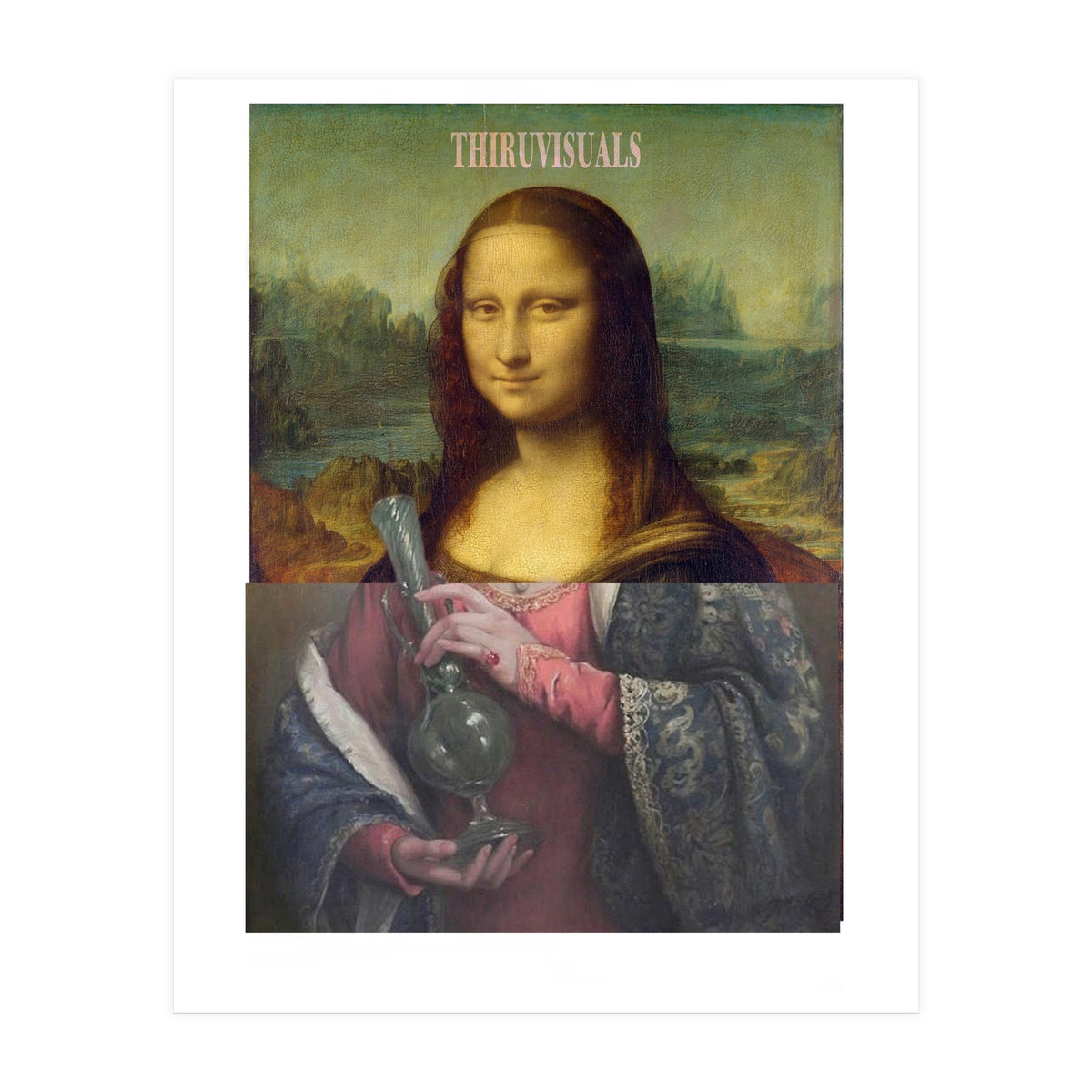 Mona Lisa with the Bong (Print Only)