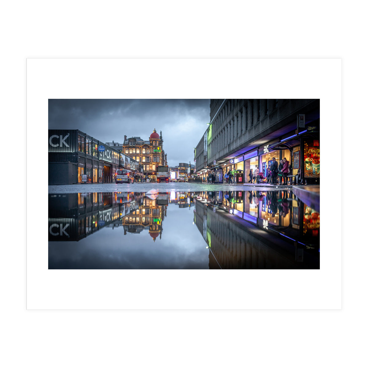 City reflection Newcastle upon tyne (Print Only)