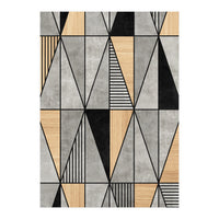 Concrete and Wood Triangles (Print Only)