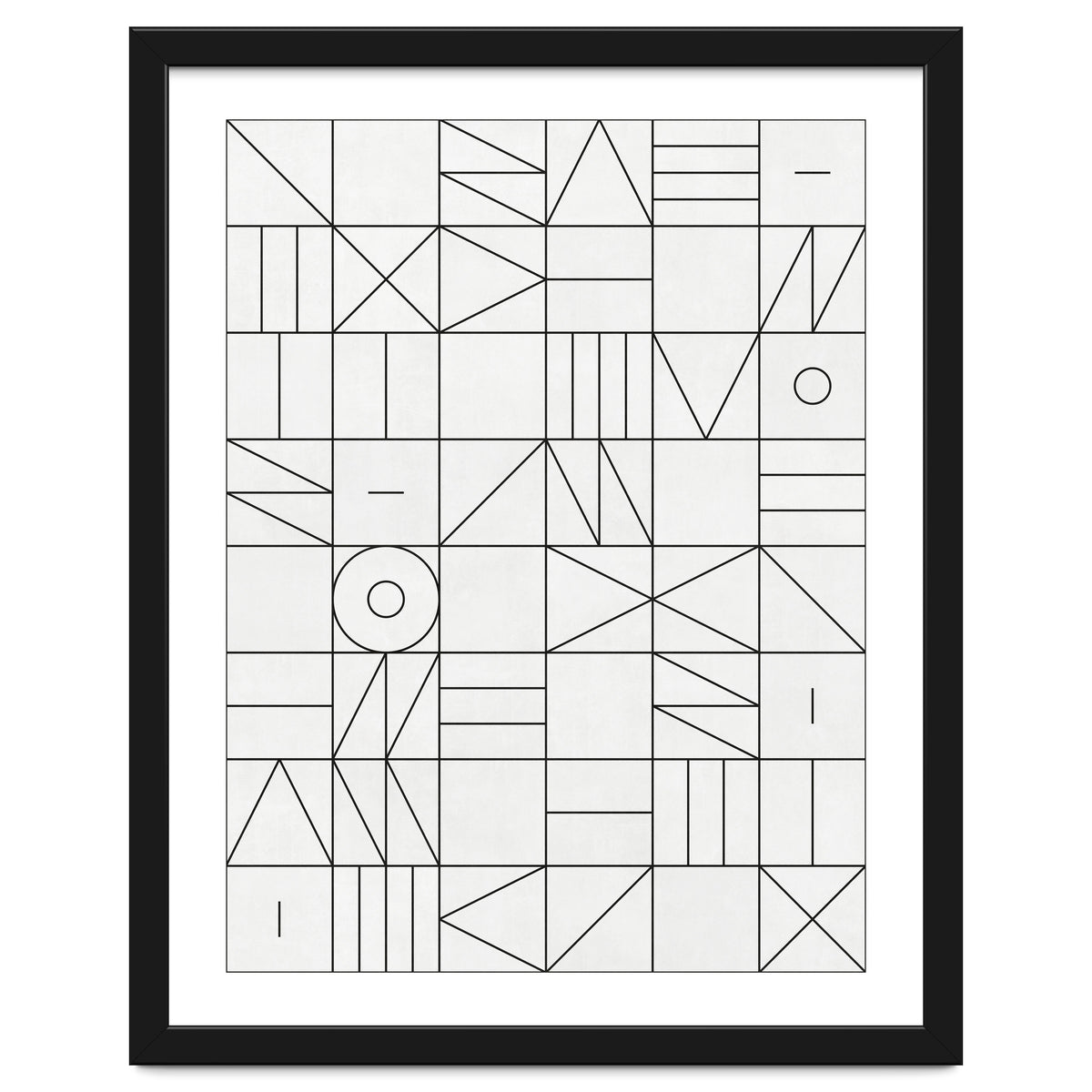 My Favorite Geometric Patterns No.1 - White