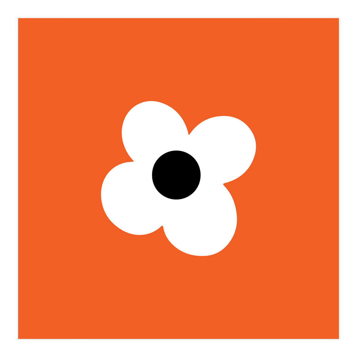 Max Folk Daisy Orange  (Print Only)