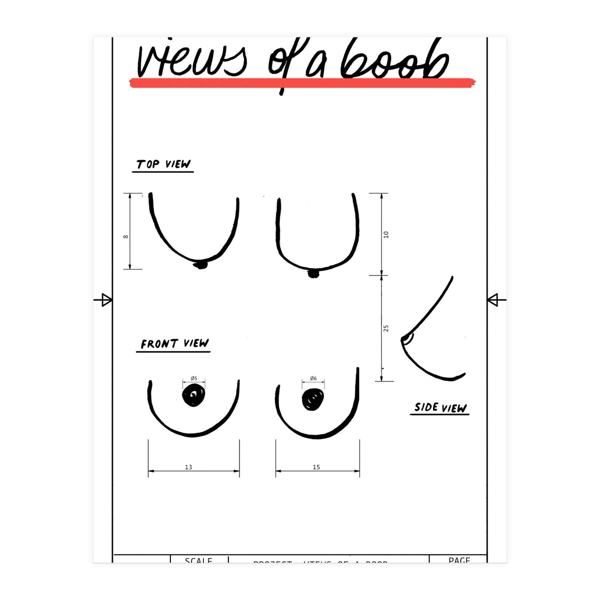 Views of a boob (Print Only)