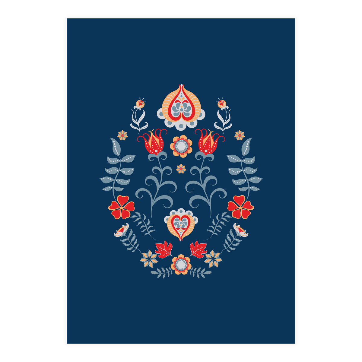 Scandinavian Folk Art (Print Only)
