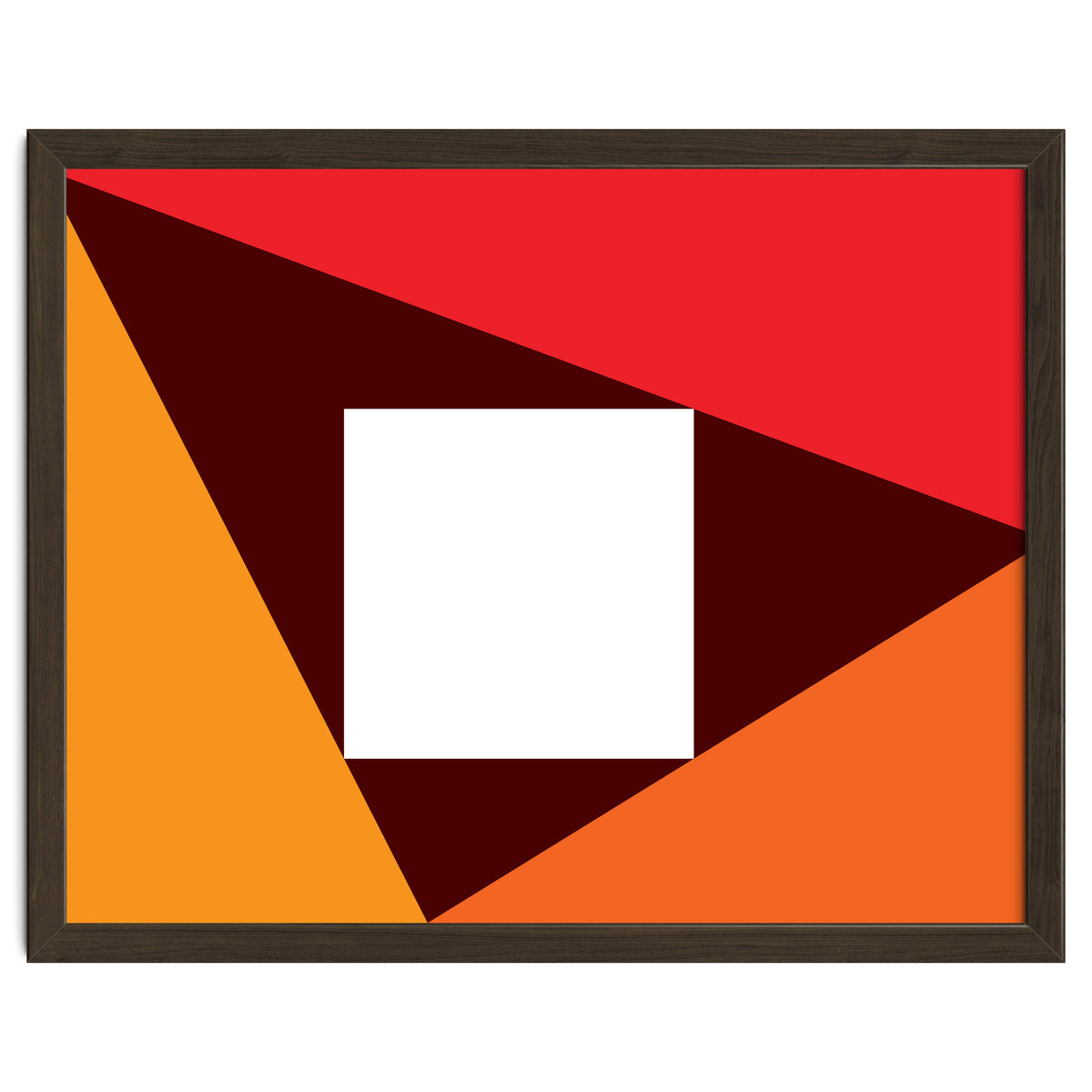 Geometric Shapes No. 23 - red & orange