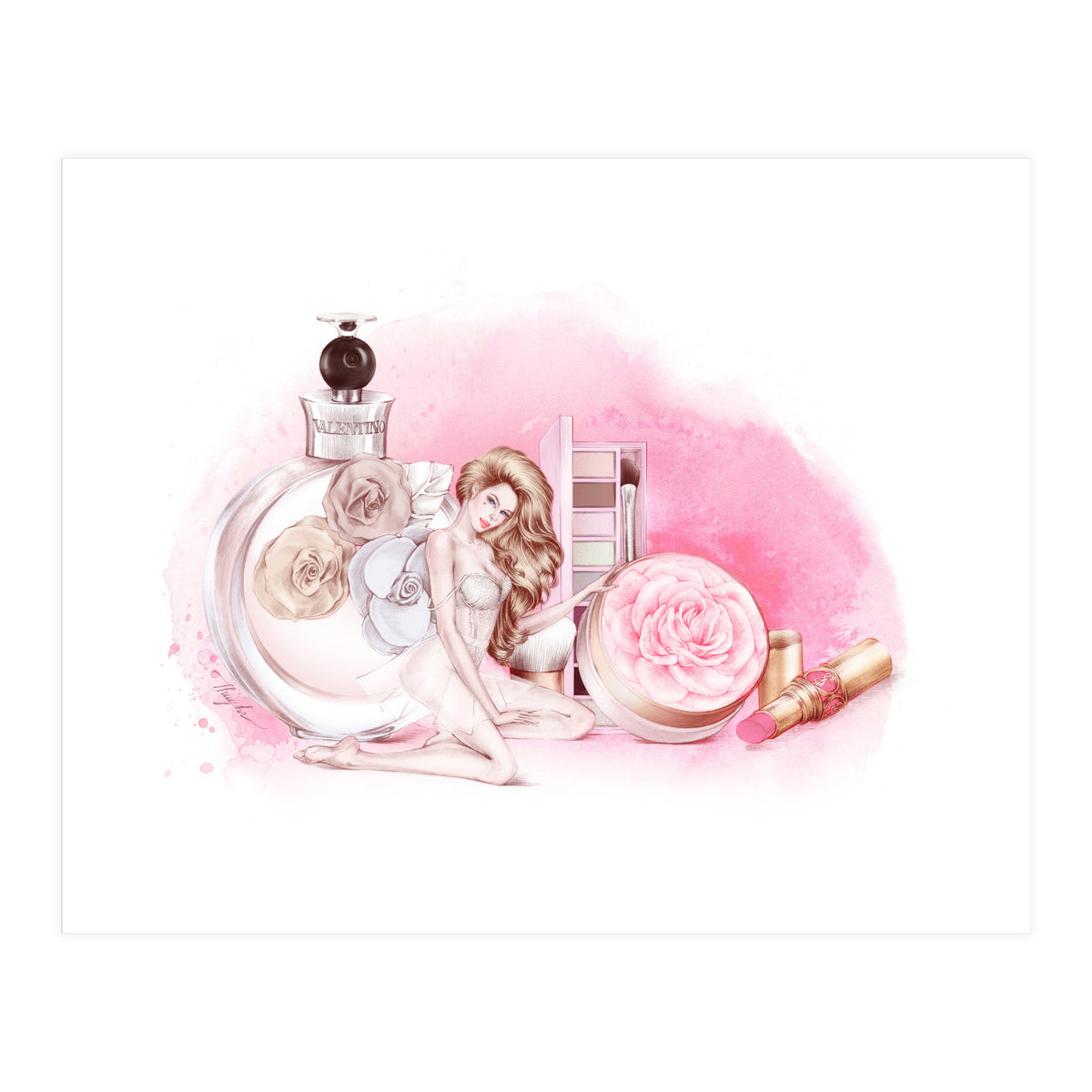 Touch Of Roses (Print Only)