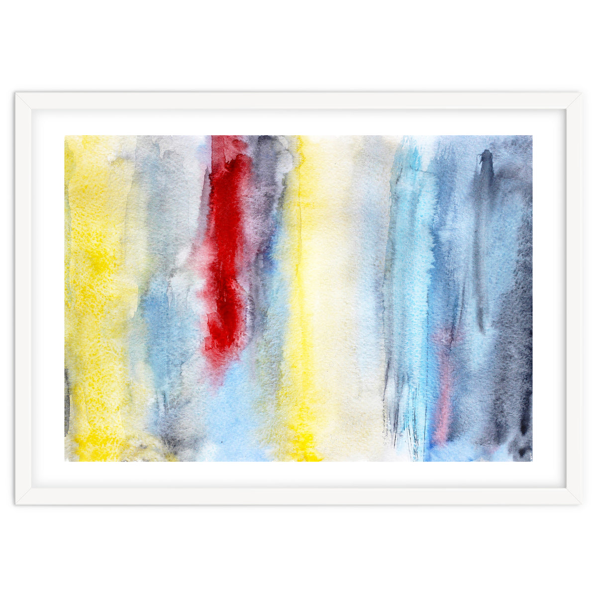 Touch of red || abstract watercolor