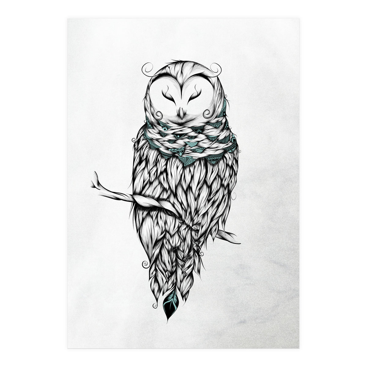 Poetic Snow Owl (Print Only)