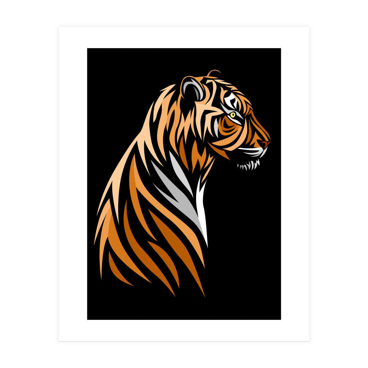 Tribal Tiger  (Print Only)