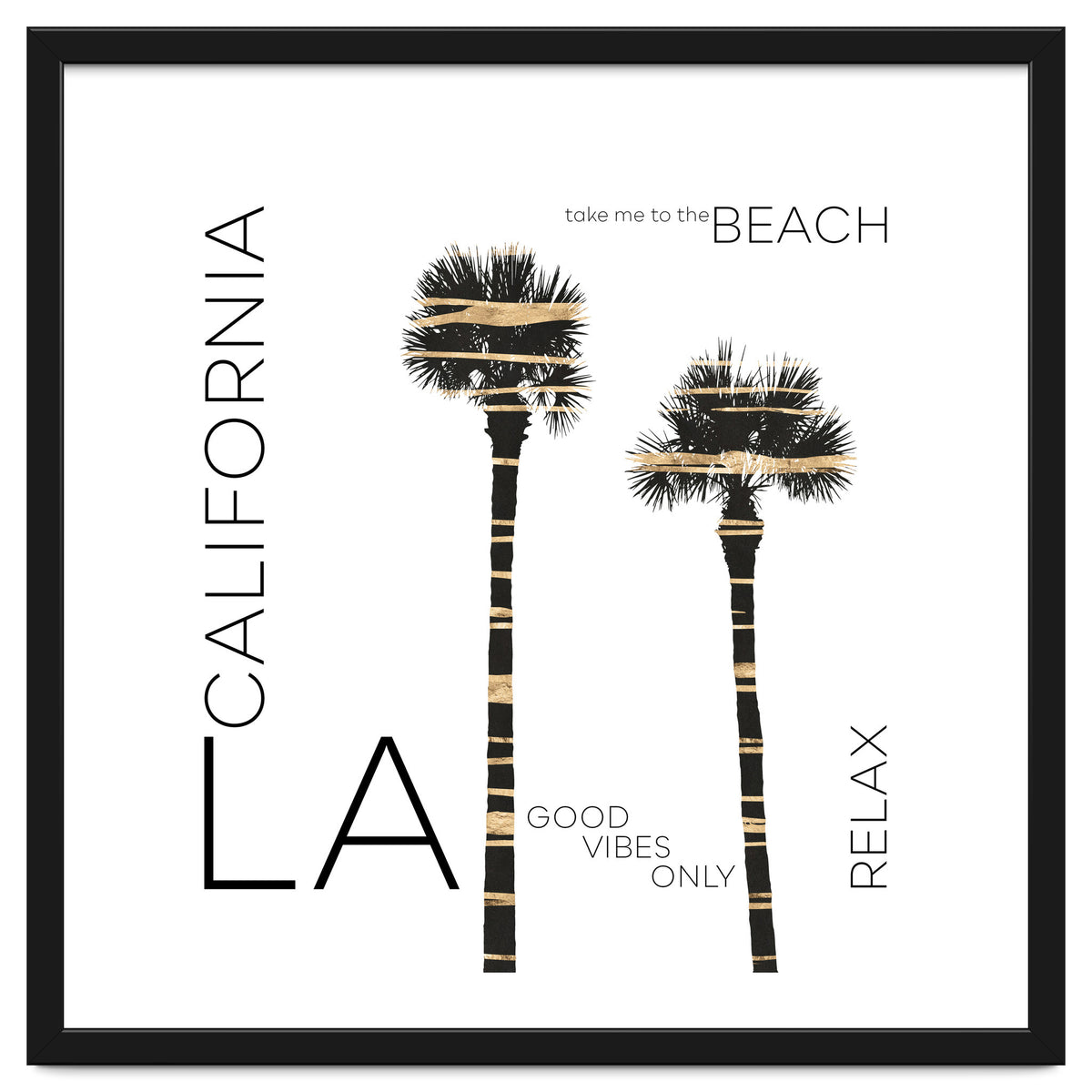 Urban Art LA Palm Trees