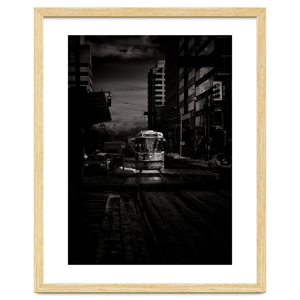 The 512 St. Clair Streetcar Toronto Canada Toned Version