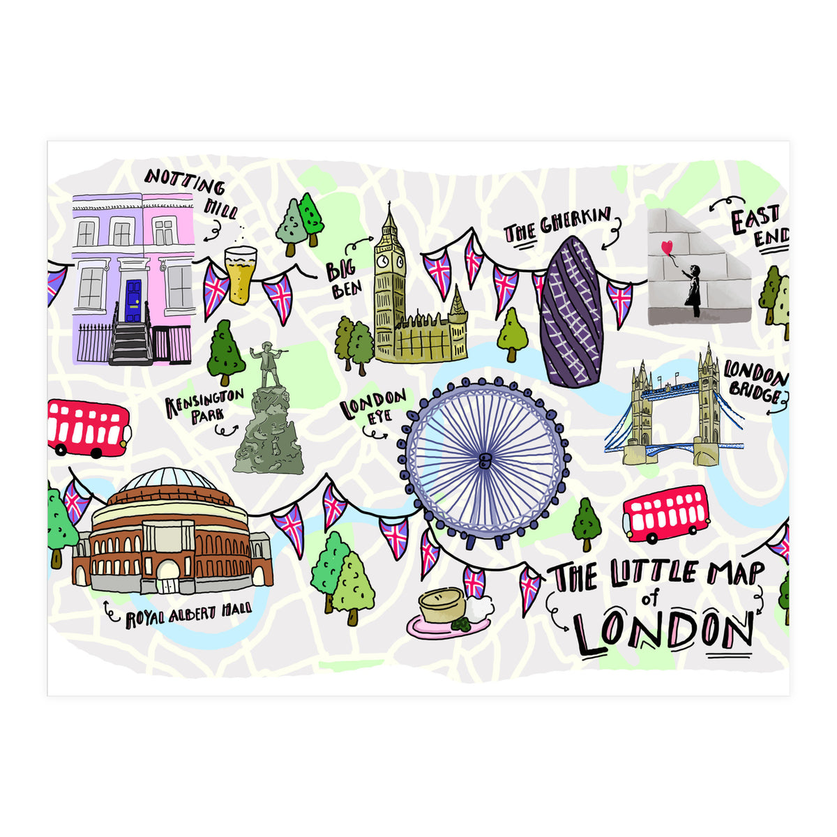 The Little Map of London (Print Only)