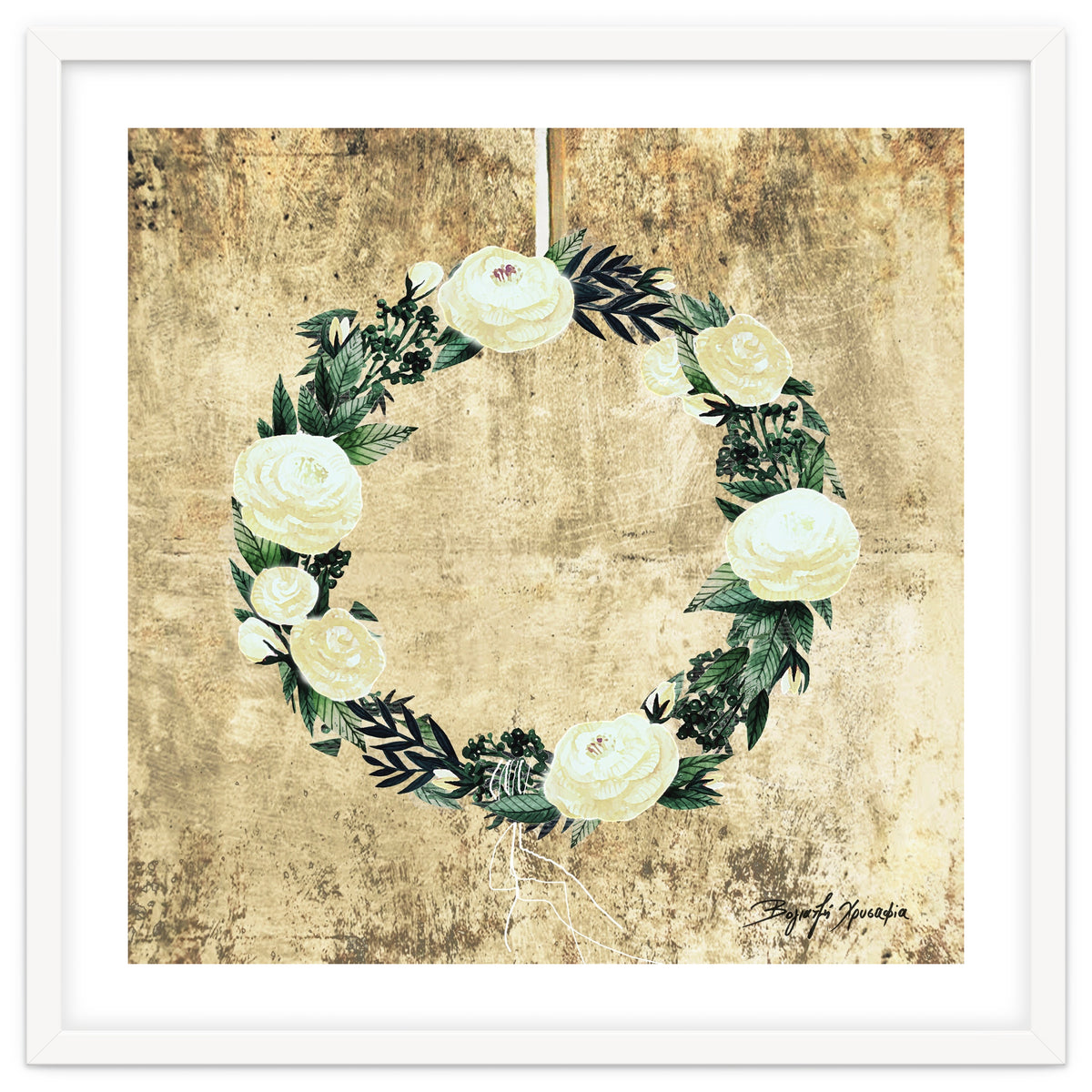 Wreath #White Flowers #Royal collection