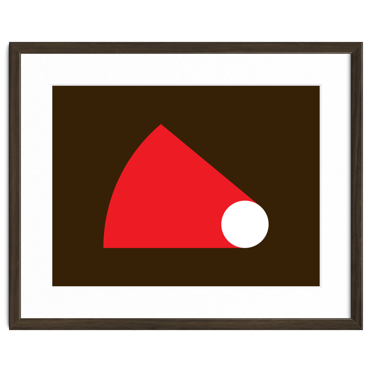 Geometric Shapes No. 51 - red & brown