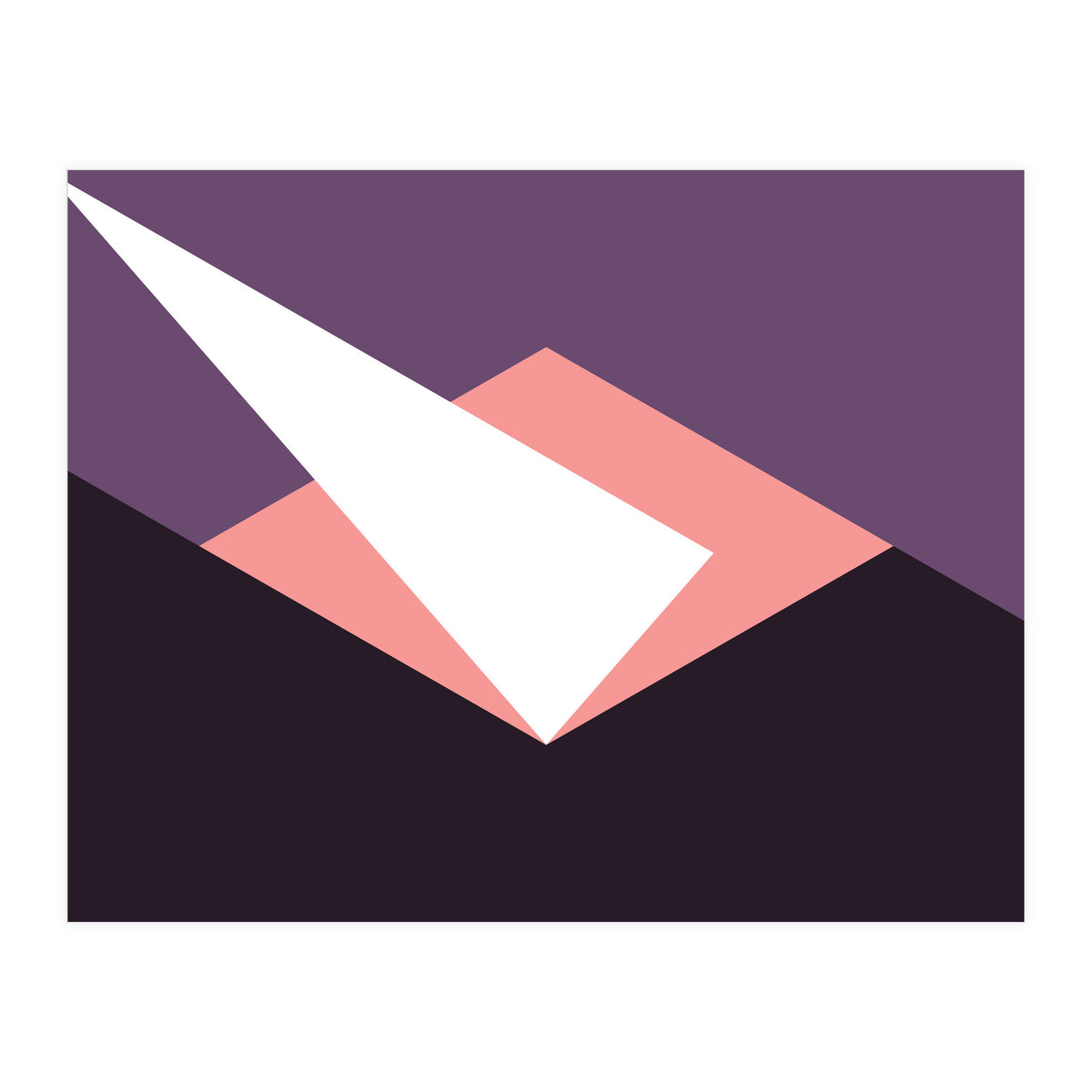 Geometric Shapes No. 59 - pink & purple (Print Only)