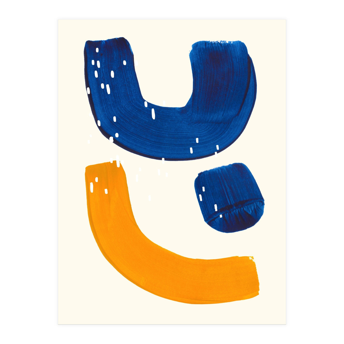 Blue Umbrella For A Yellow Banana (Print Only)